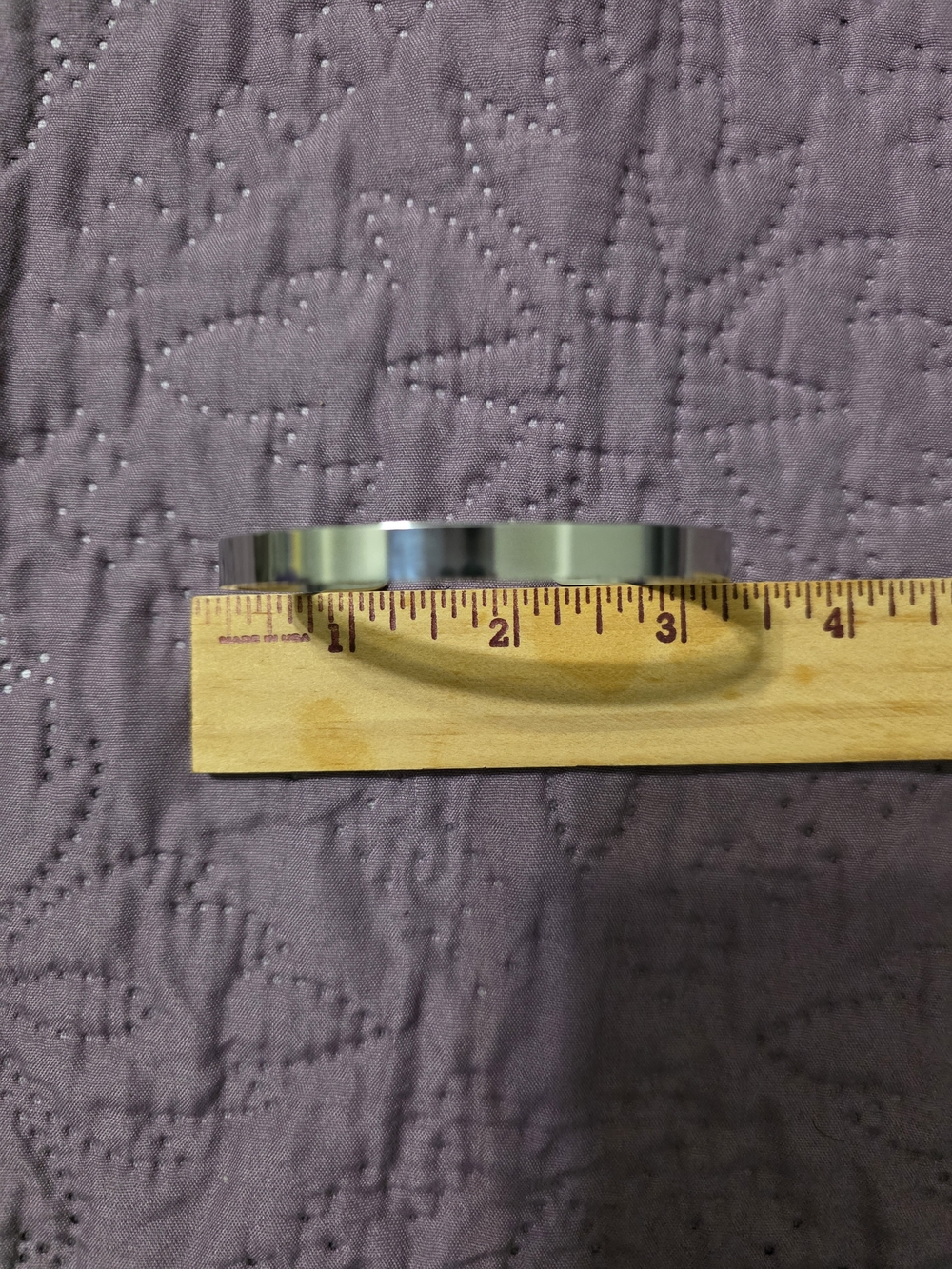 Silver Metal Bangle Bracelet - Silver